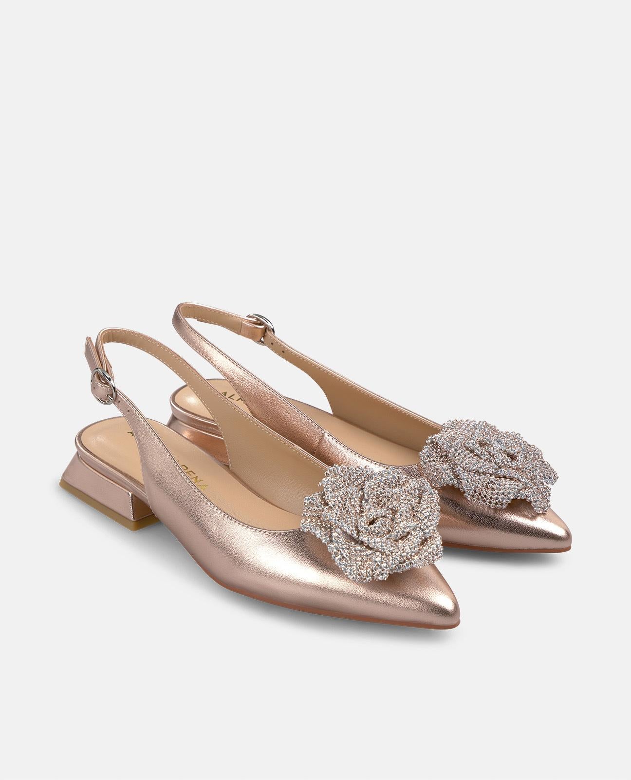 alma-en-pena-ballerinas-rosa-mit-blume-und-strass-2-cm image 2