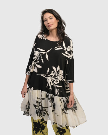 alembika-bellini-relaxed-dress-knielanges-tunika-kleid-floral image 4