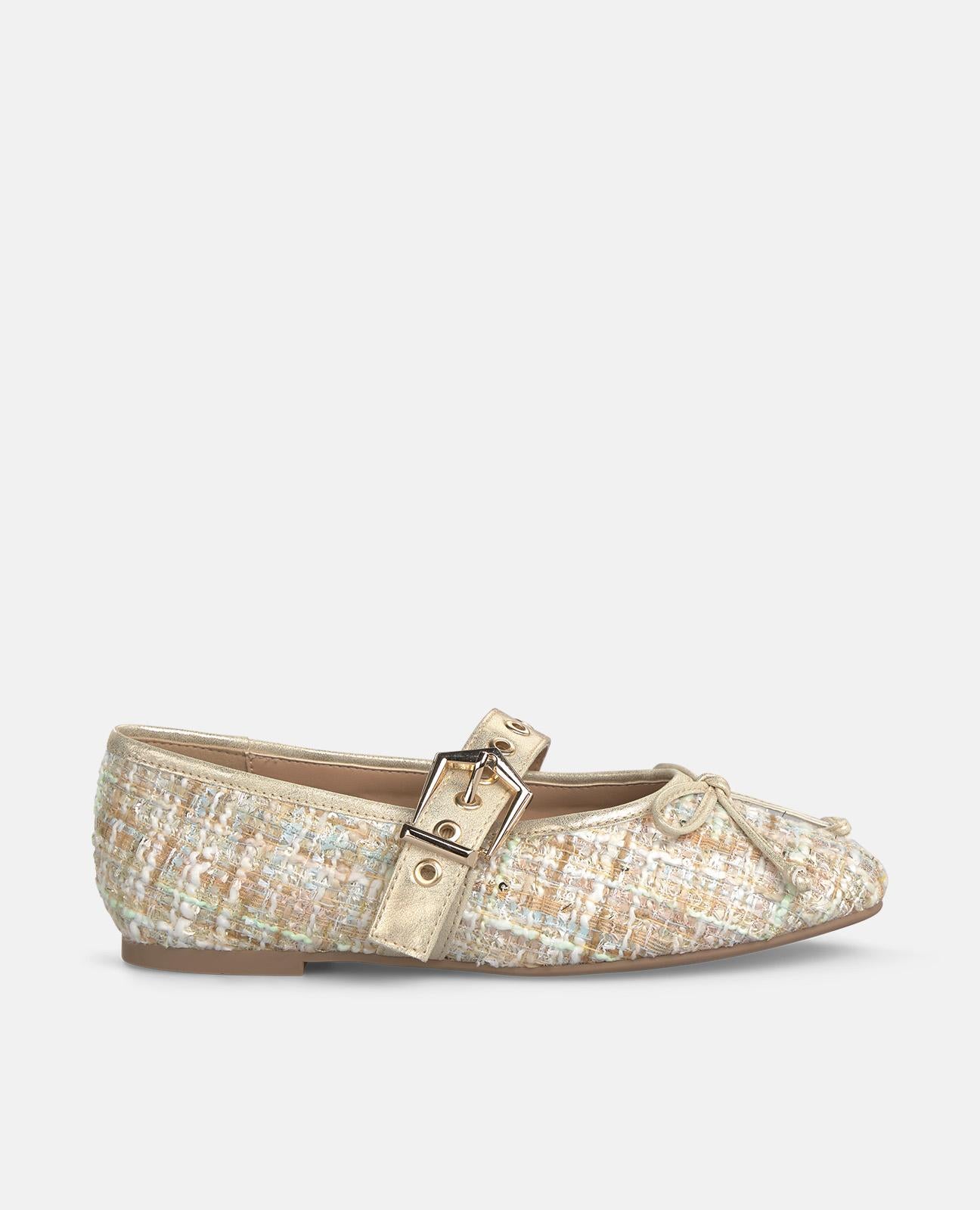 alma-en-pena-flat-dancer-with-buckle-detail-ballerina-flach-in-azurblau image 1