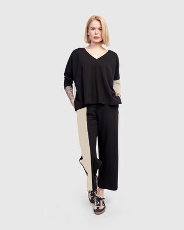 alembika-sadie-boxy-top-creme-v-ausschnitt-dreiviertelarm image 7