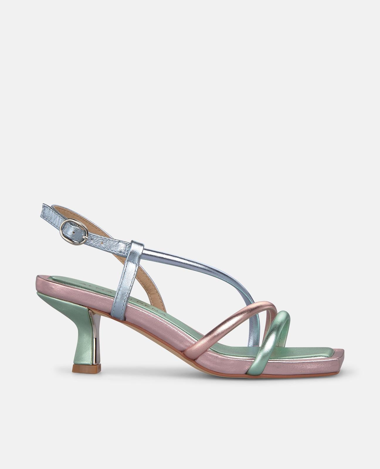 alma-en-pena-multicolor-damen-riemchen-sandalen-5-5-cm-blockabsatz image 2