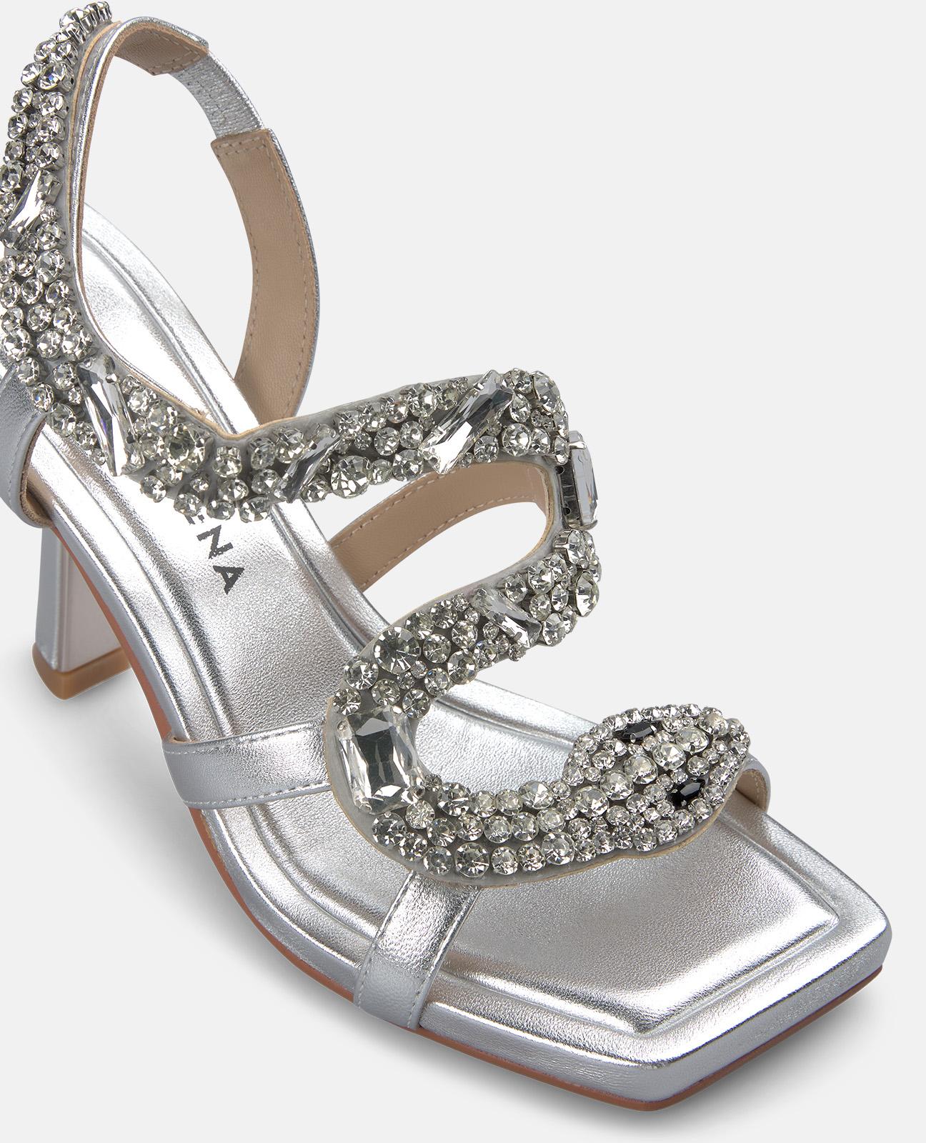 alma-en-pena-high-heel-sandale-snake-metallic-silber-9-cm-absatz image 4