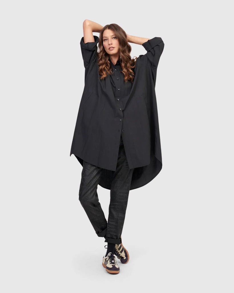 alembika-urban-mystique-oversized-tunika-shirt-schwarz image 1