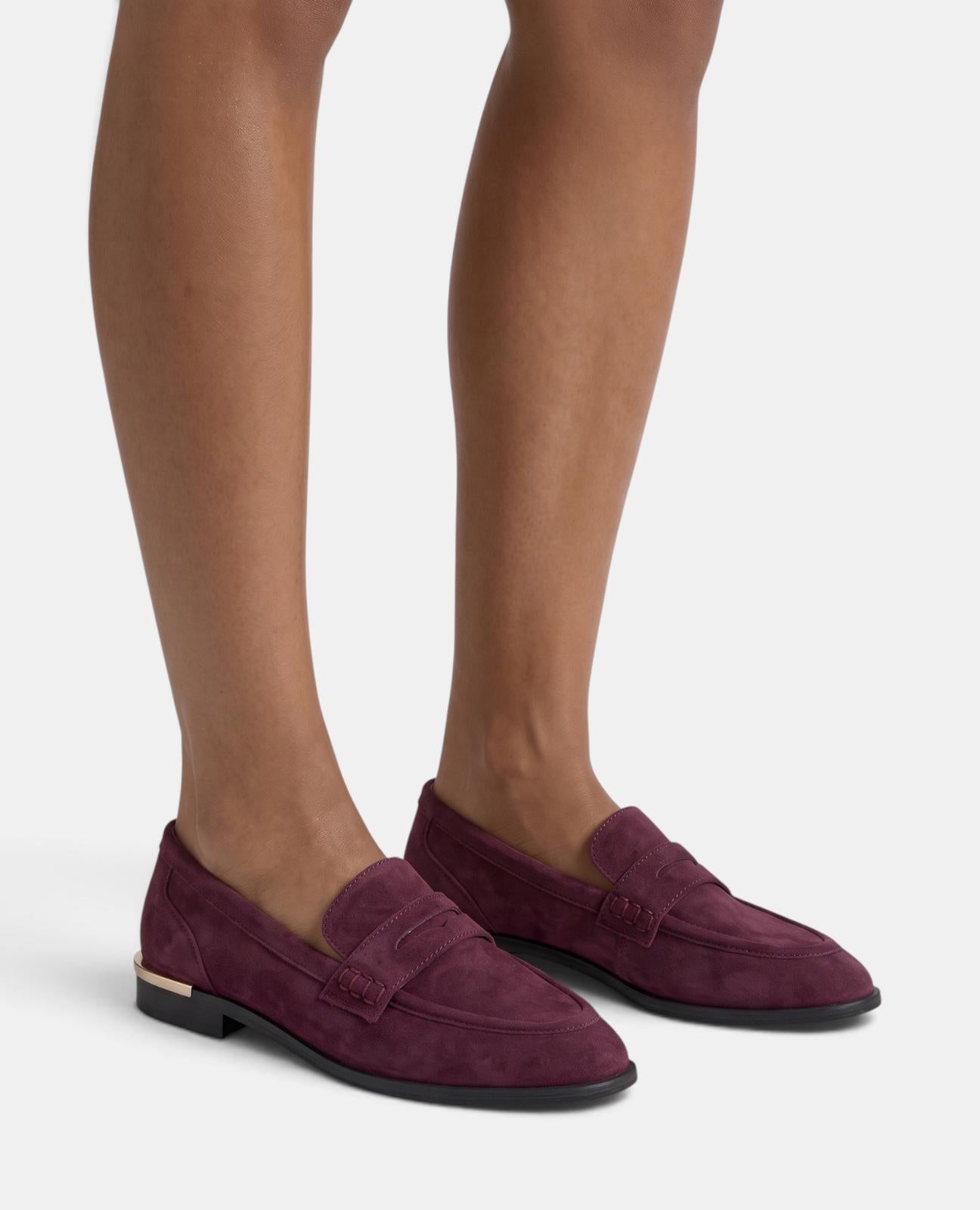 alma-en-pena-loafer-aus-veloursleder-bordeaux-2-cm image 5