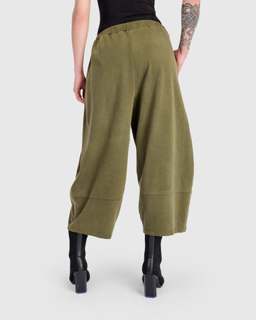alembika-forme-laternenhose-oliv-cropped-baumwolle image 4