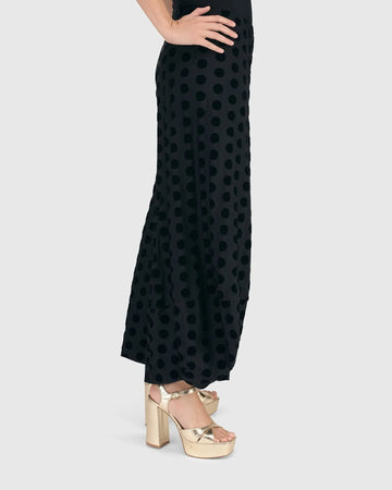 alembika-dot-flocked-punto-pants-black image 4