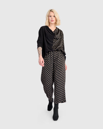 alembika-coupe-drapiert-top-schwarz-bronze-dots image 7