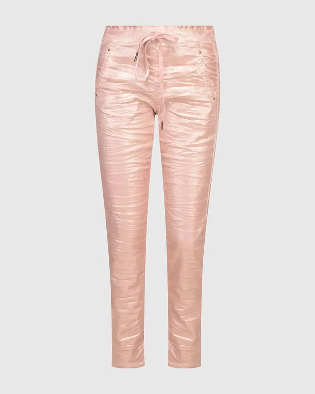 alembika-iconic-stretch-jeans-metallic-powder-mid-rise image 1