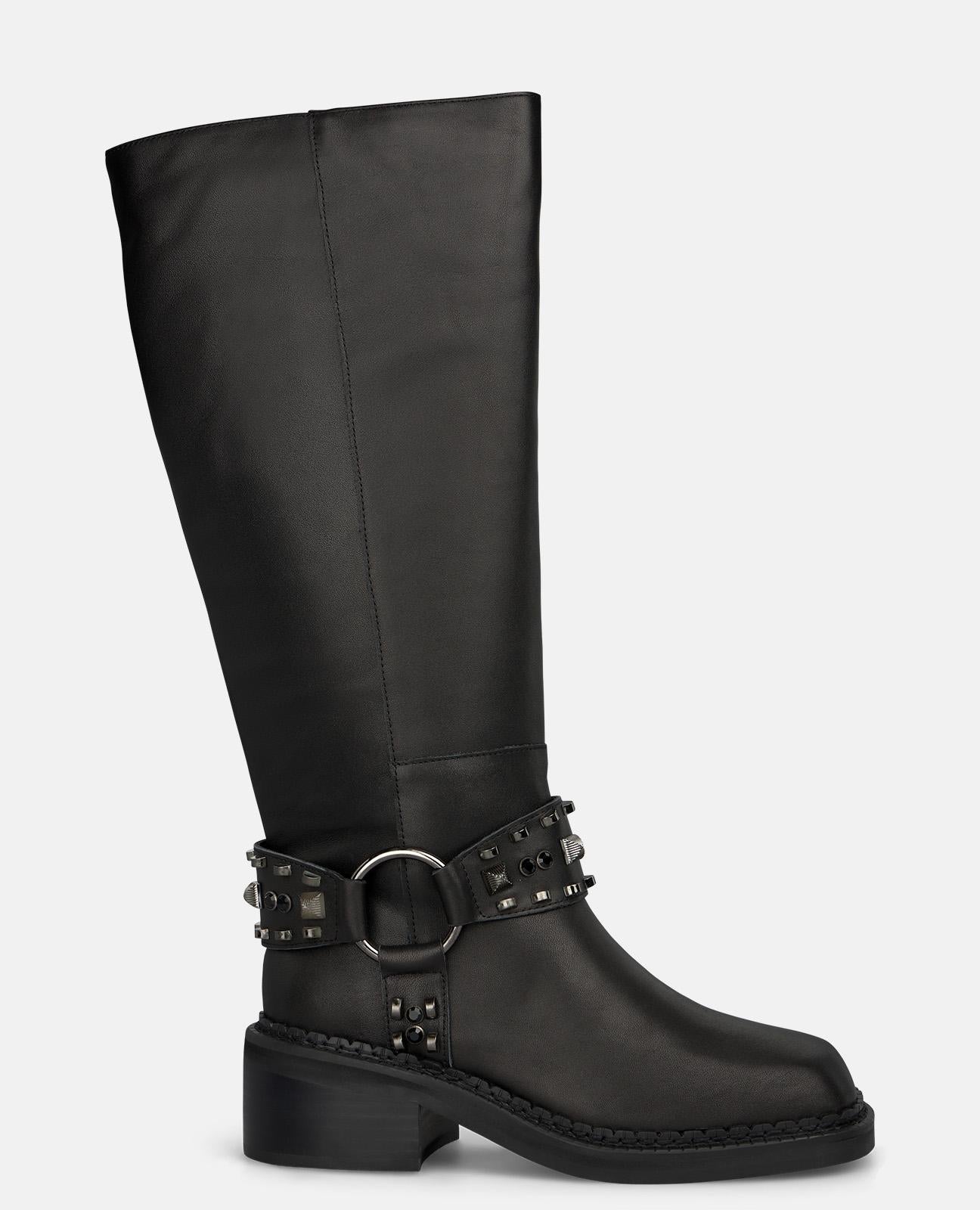 alma-en-pena-biker-stiefel-mit-nieten-schwarz image 1