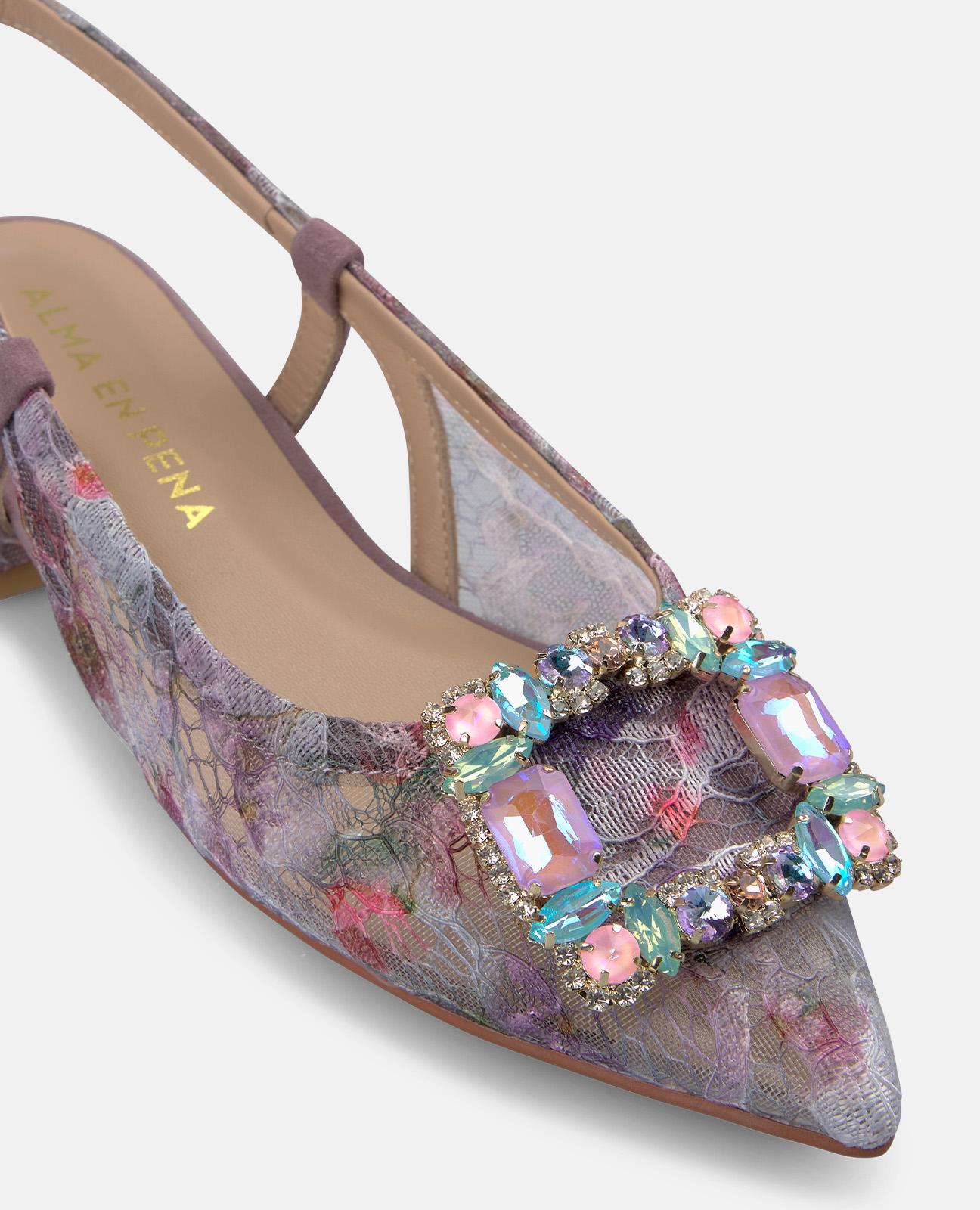 alma-en-pena-slipper-violett-mit-metalldetail-2-cm-flachabsatz image 4