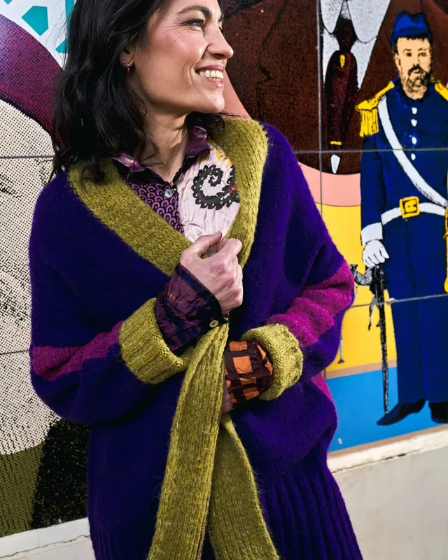 alembika-beatnik-oversized-cardigan-violet image 1