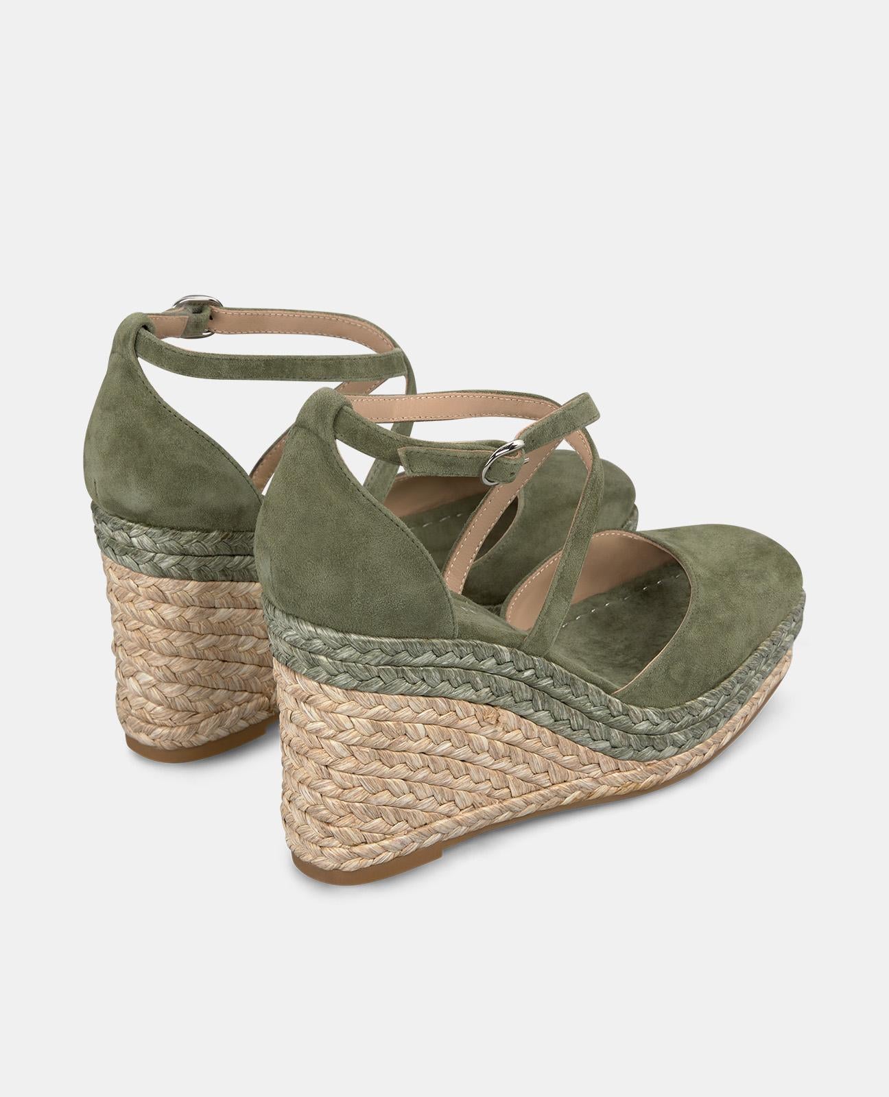 alma-en-pena-riemen-keilpantolette-leder-gr-n-9-cm image 3