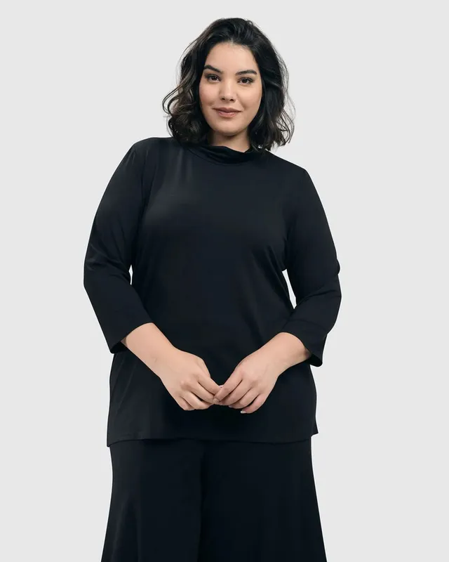 alembika-essential-mockneck-top-blackb-shirt image 1