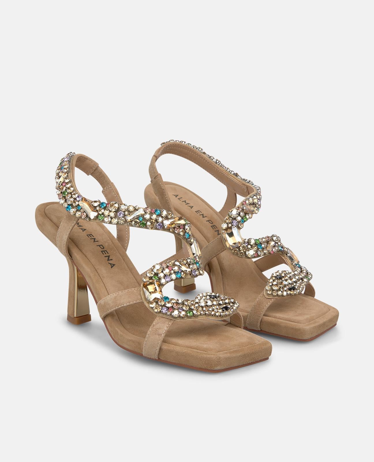 alma-en-pena-snake-heel-sandal-damen-sandalette-arena-9-cm image 2