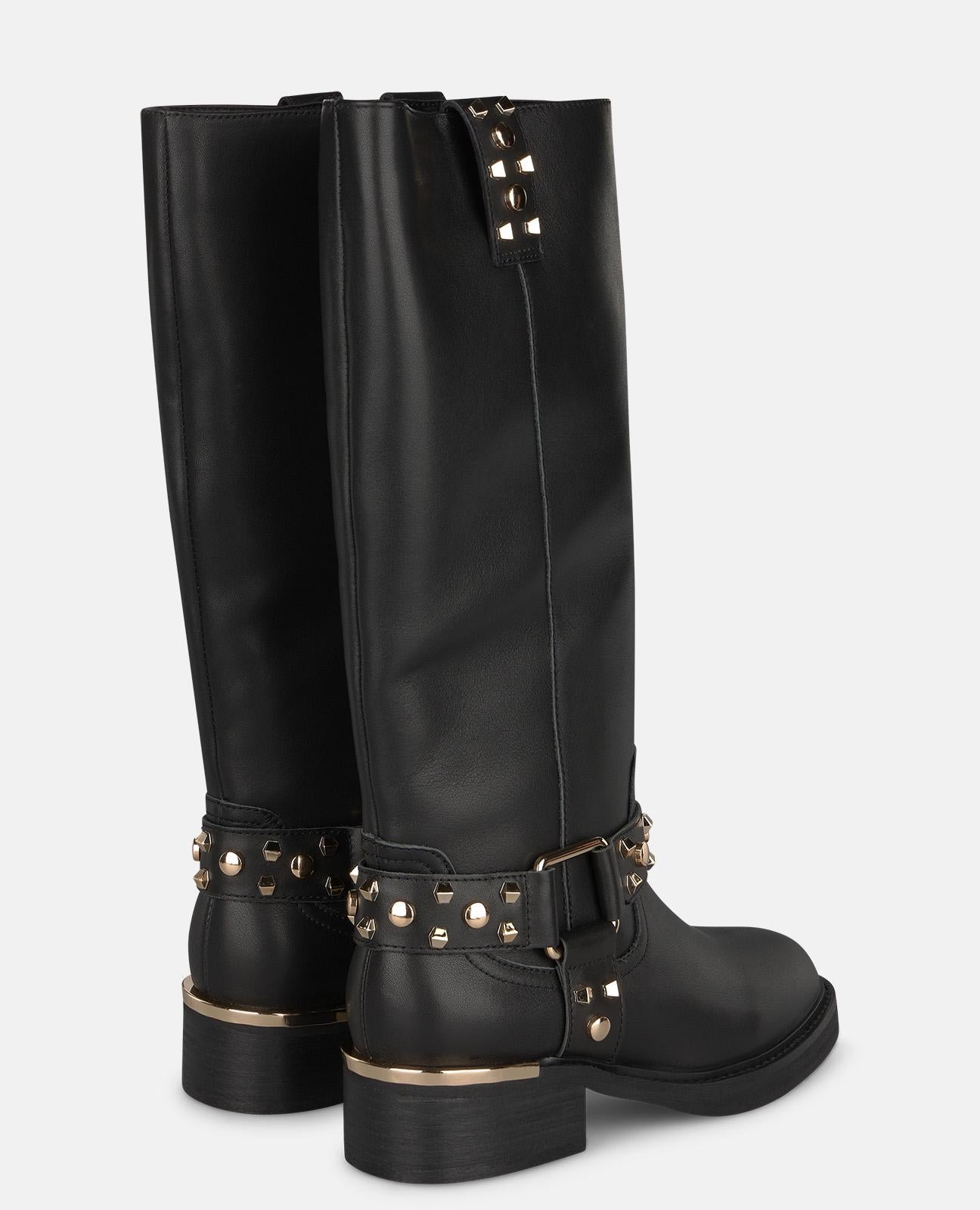 alma-en-pena-nappa-stiefelette-schwarz-mit-steigb-gel-detail-4-cm image 3