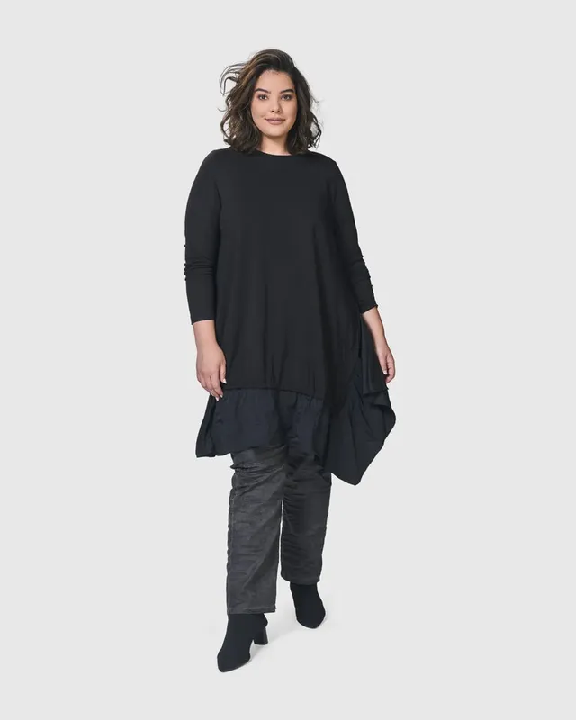 alembika-urban-new-wave-tunika-top-schwarz image 1