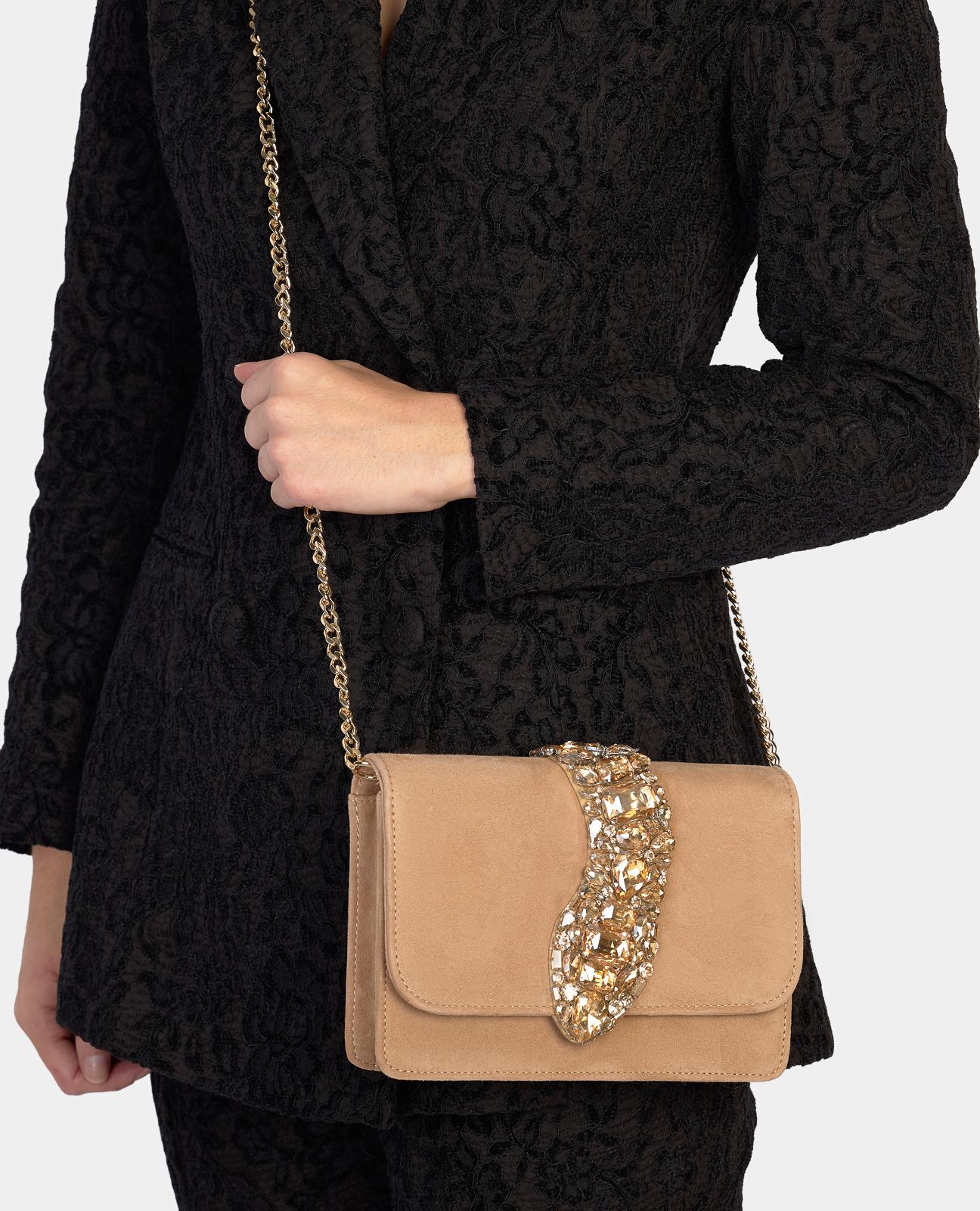 alma-en-pena-snake-flap-shoulder-bag-leder-umh-ngetasche-camel image 4
