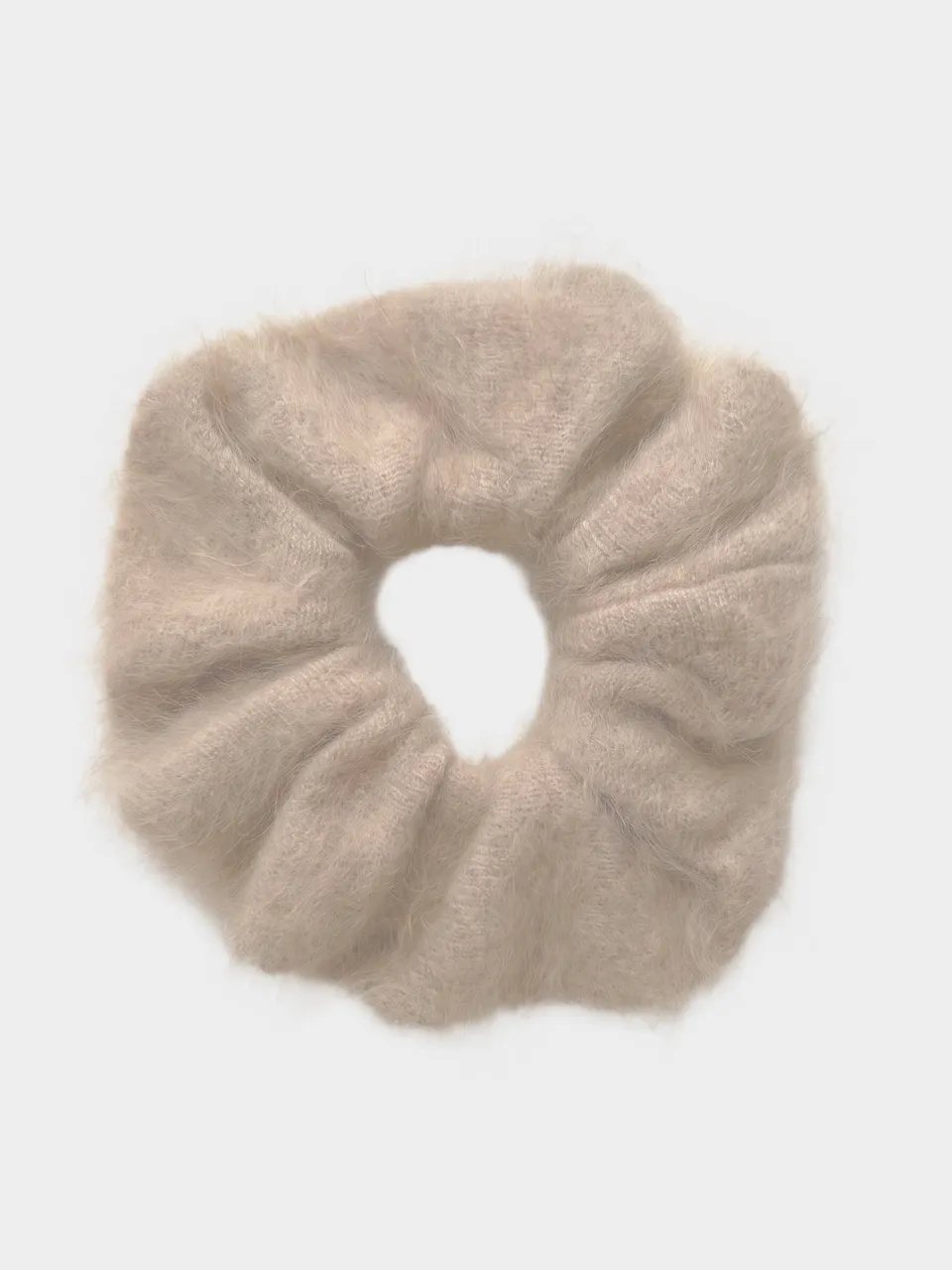 absolut-sterenn-damen-kaschmir-scrunchie-haargummi-braun image 1