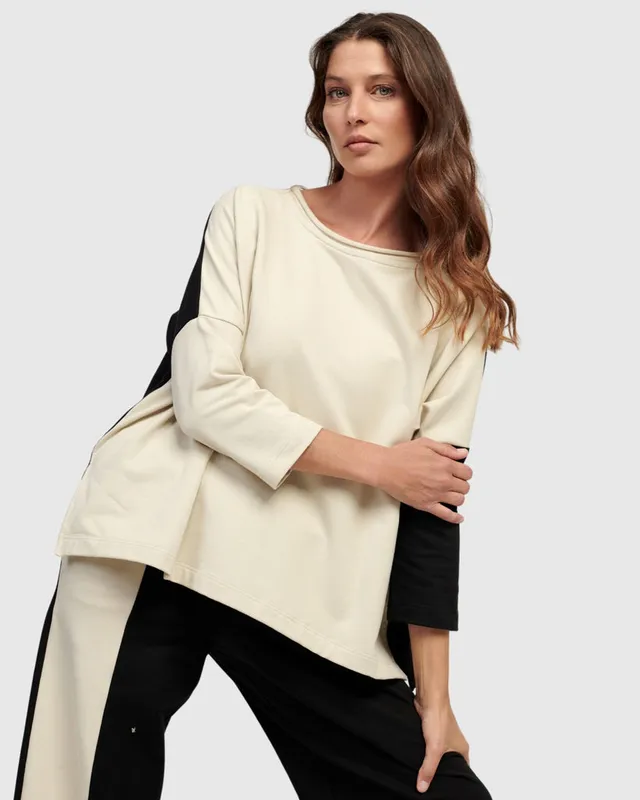 alembika-lena-pullover-top-cream-sweater image 1