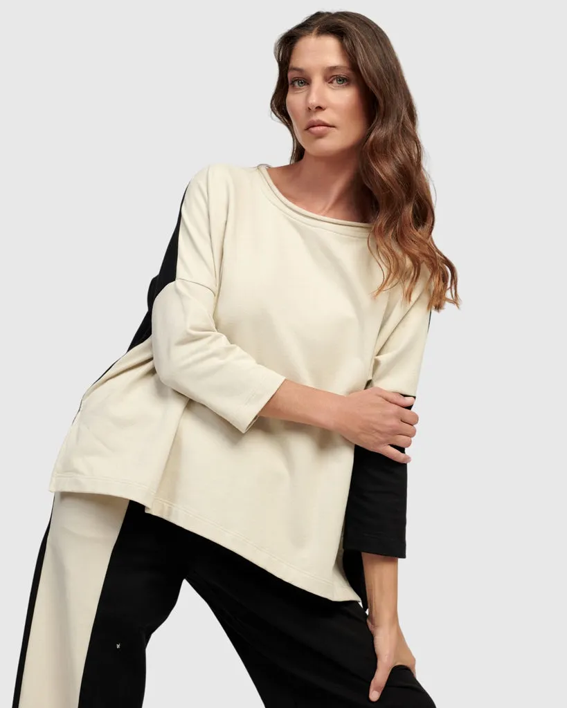 alembika-lena-pullover-top-cream-sweater image 1