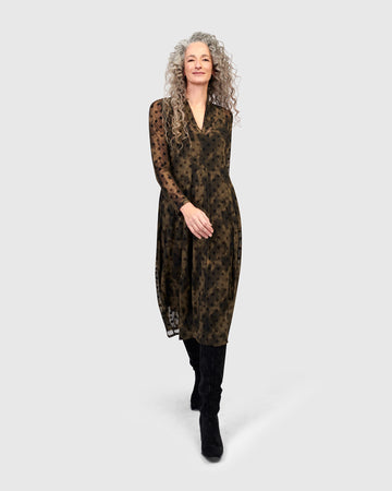 alembika-grove-mesh-cocoon-kleid-damen-antique image 4