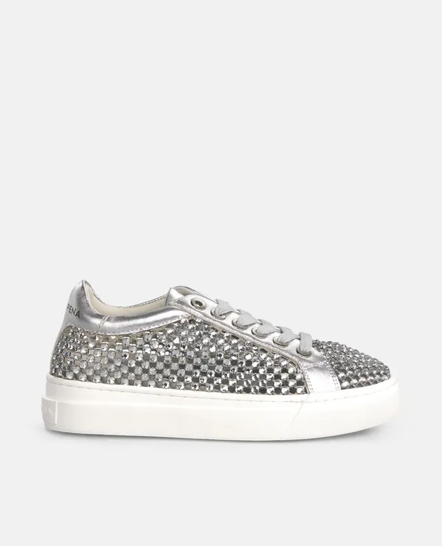 alma-en-pena-alfa-62696-sneaker-silber-mesh-strass-3-5-cm-plateau image 1
