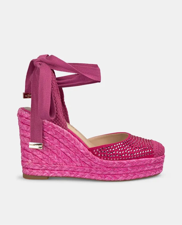 alma-en-pena-toe-wedge-keilsandale-fuchsia-9-8-cm-mit-strass image 1