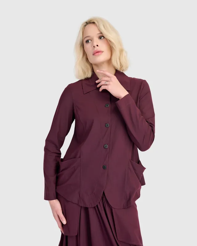 alembika-essential-tekbika-blazer-wine image 1