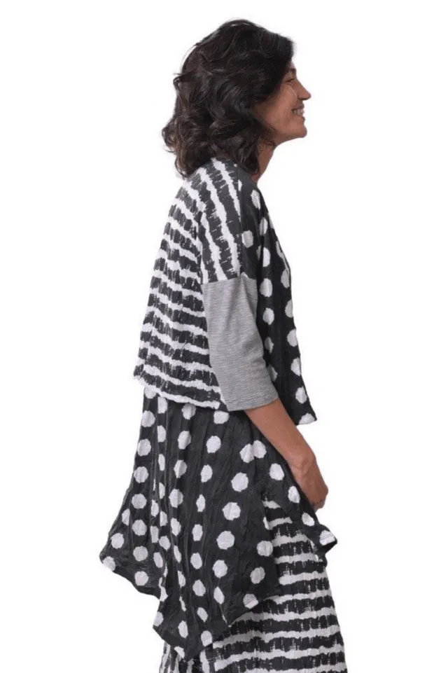 alembika-duet-crinkle-cardigan-charcoal image 1
