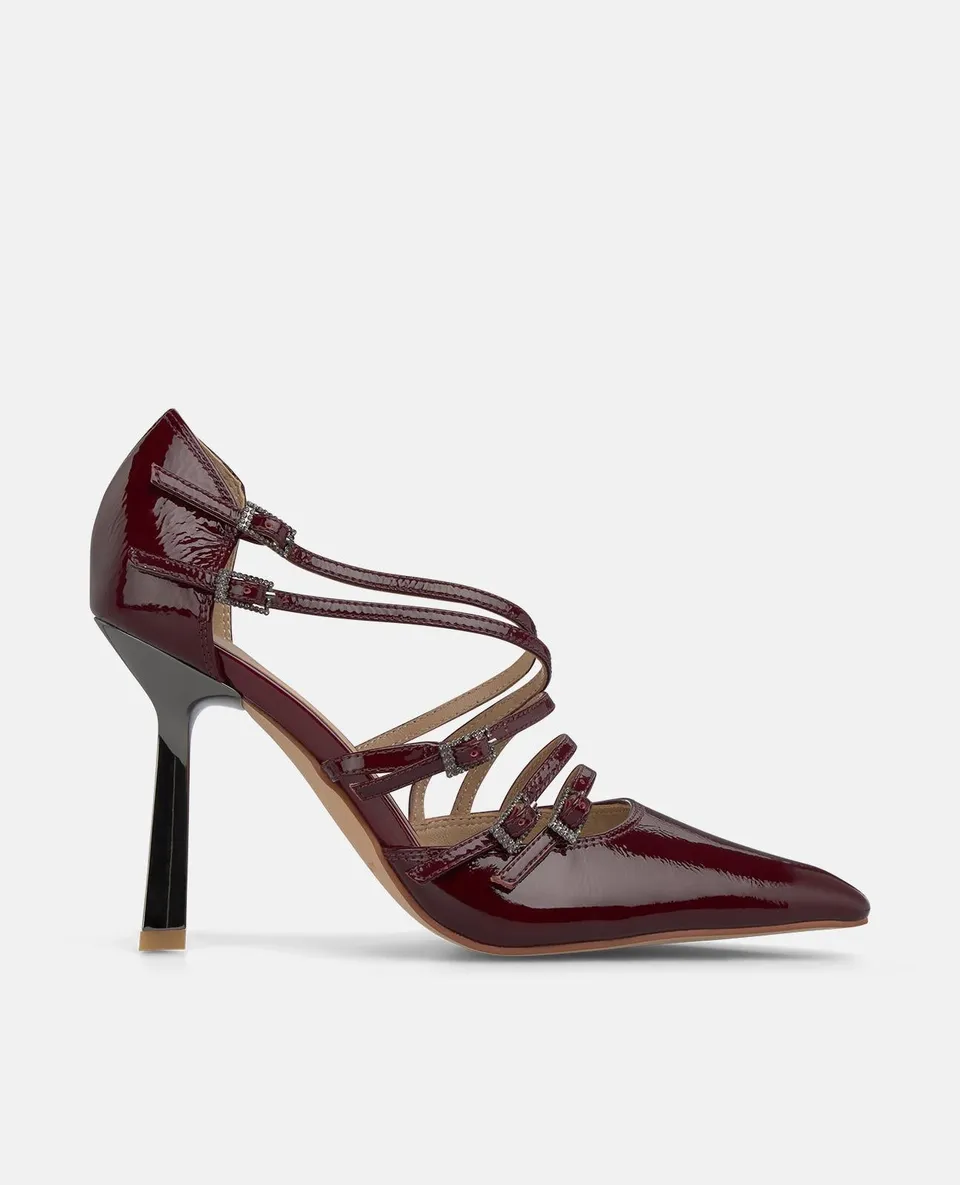 alma-en-pena-riemen-pumps-bordeaux-10-cm image 1