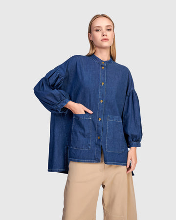 alembika-penelope-puff-top-denim image 2