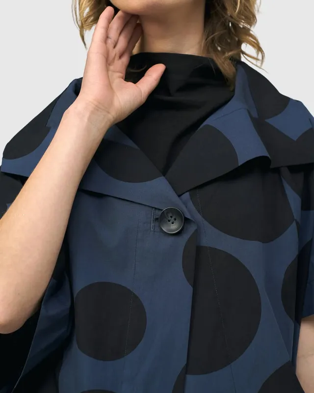alembika-urban-bossa-cape-jacke-navy-baumwolle image 1
