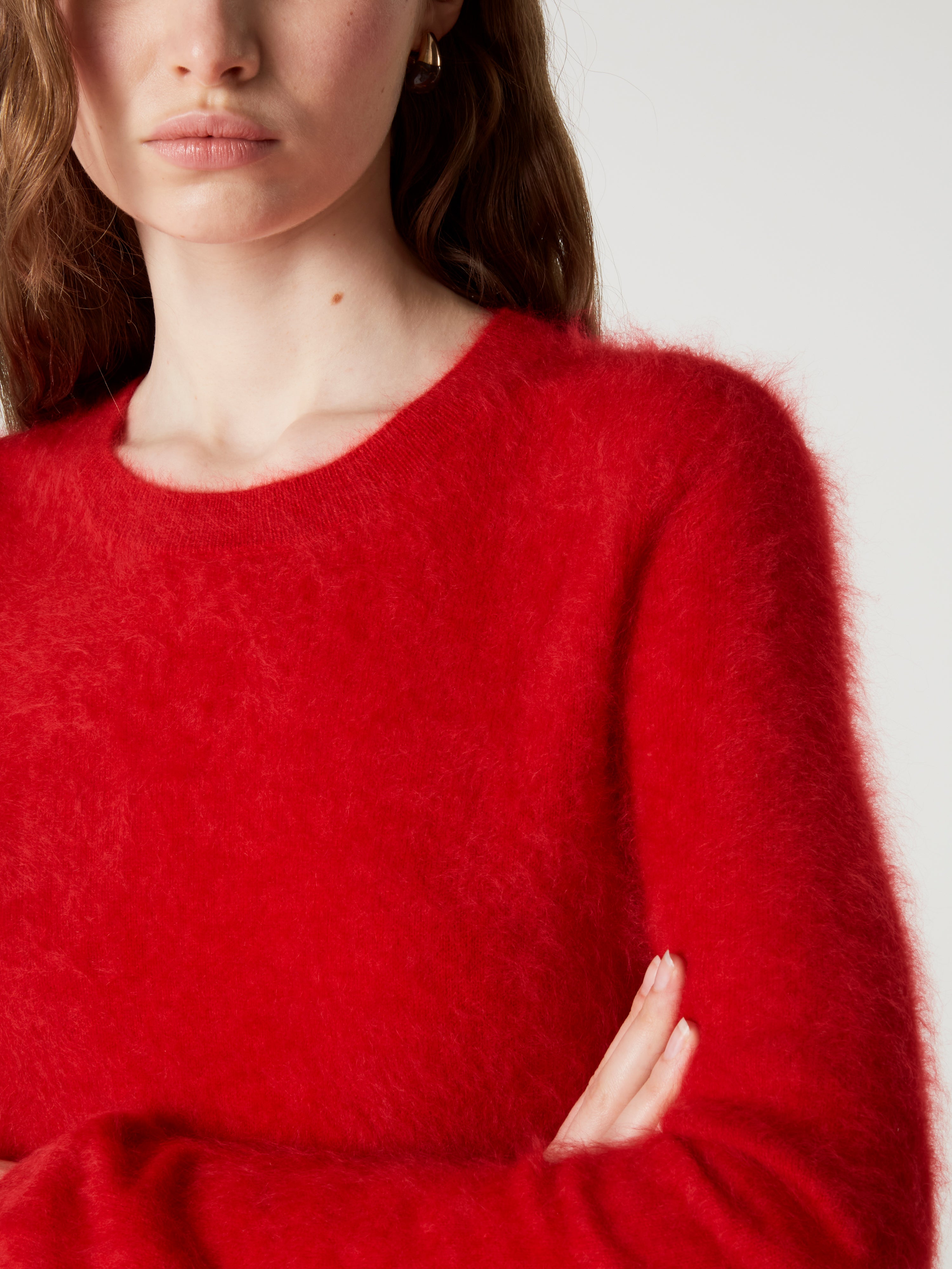 absolut-cali-pullover-damen-100-geb-rsteter-kaschmir-rundhals-rot image 1