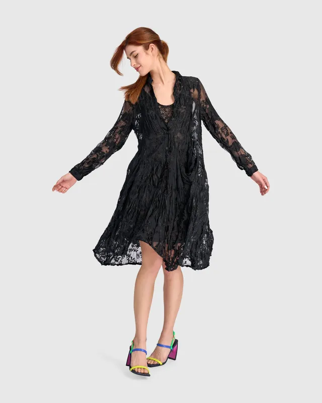 alembika-hemlock-wonderful-dress-kleid-sheer-black-knie-lang image 1