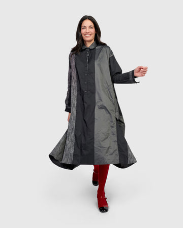 alembika-drama-draped-shirtdress-hemdkleid-iron image 2