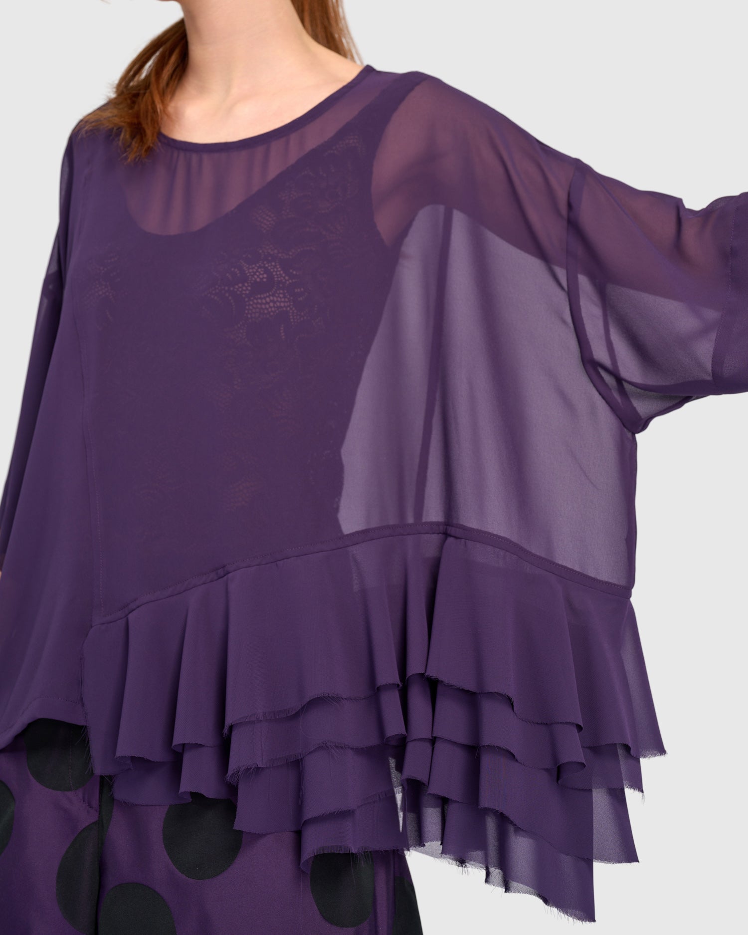 alembika-veiled-chiffon-top-pflaume image 2