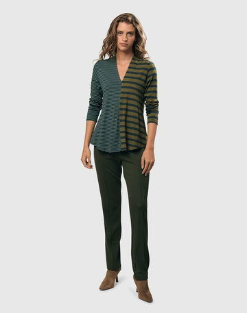 alembika-essential-slim-pants-hose-gr-n image 5
