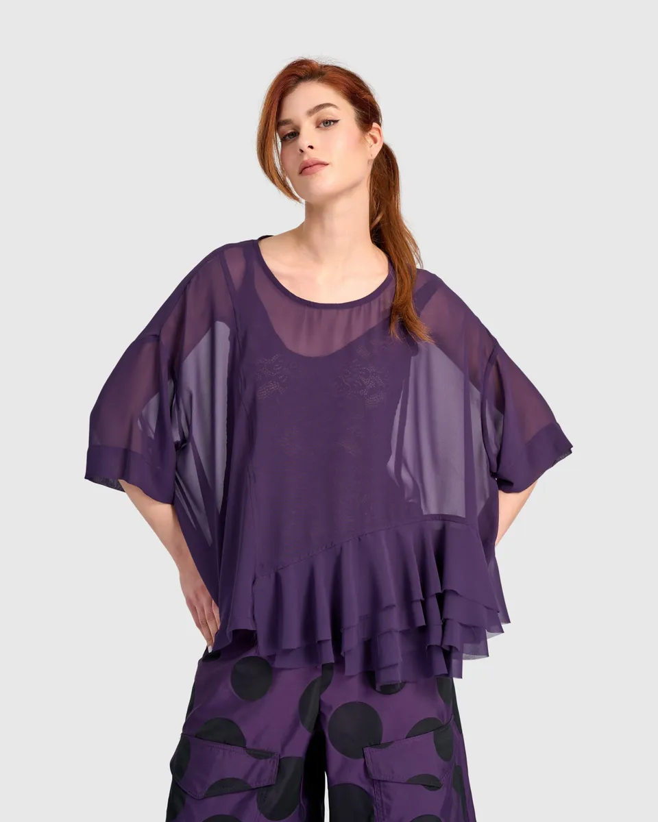 alembika-veiled-chiffon-top-pflaume image 1