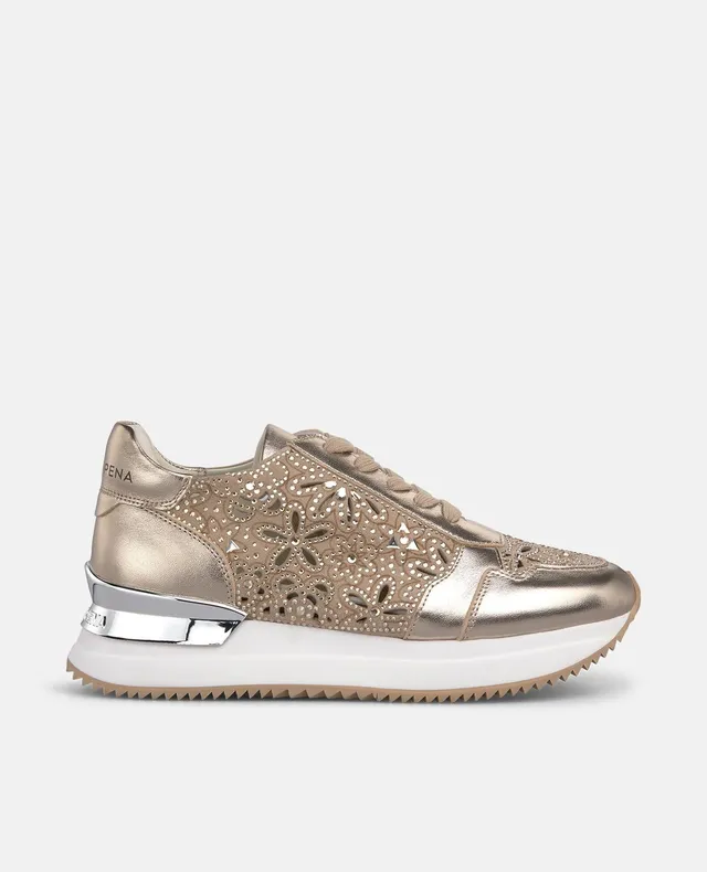 alma-en-pena-63071-sneakers-mit-plateausohle-bronze-metallic image 1