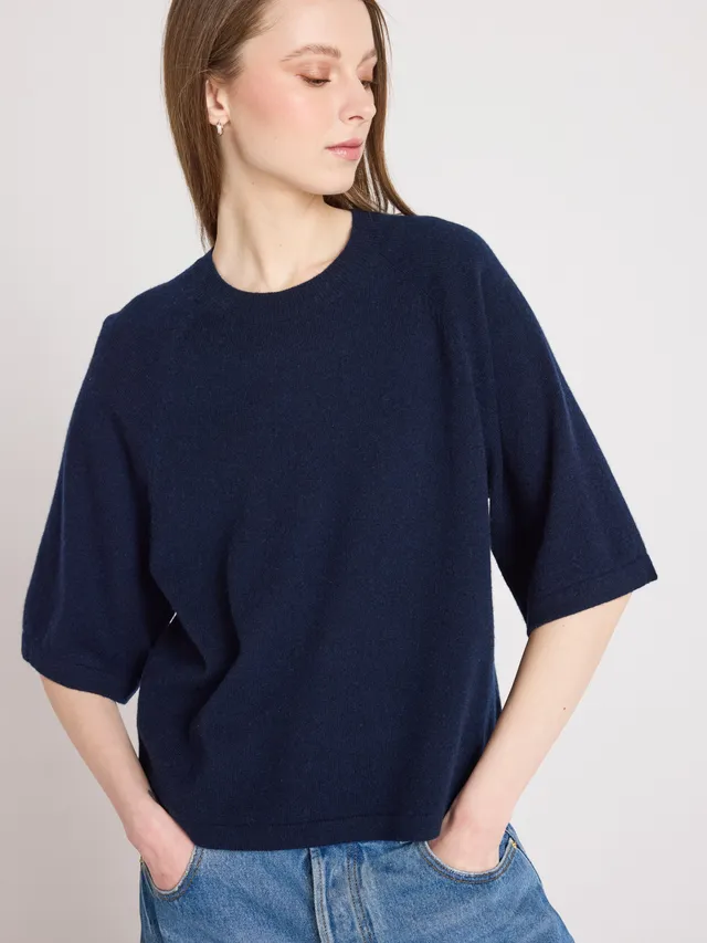 absolut-leana-kaschmir-pullover-damen-rundhals-oversize-navy image 1