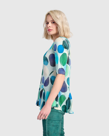 alembika-addison-flouncy-tee-aqua-dots-t-shirt image 4