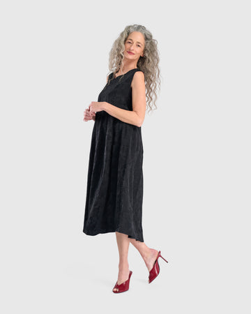 alembika-suzu-swing-kleid-black-jacquard-midi image 5