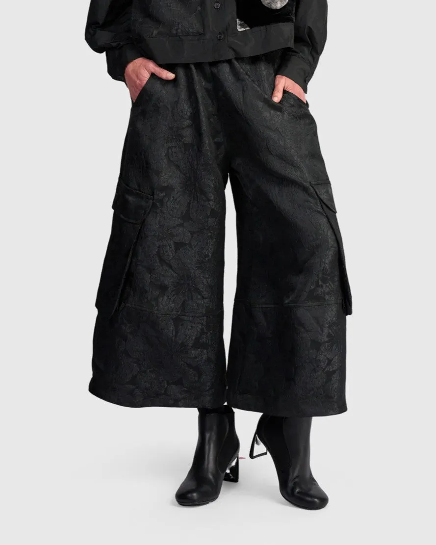 alembika-damask-wide-cargo-pants-onyx-cargohose image 1