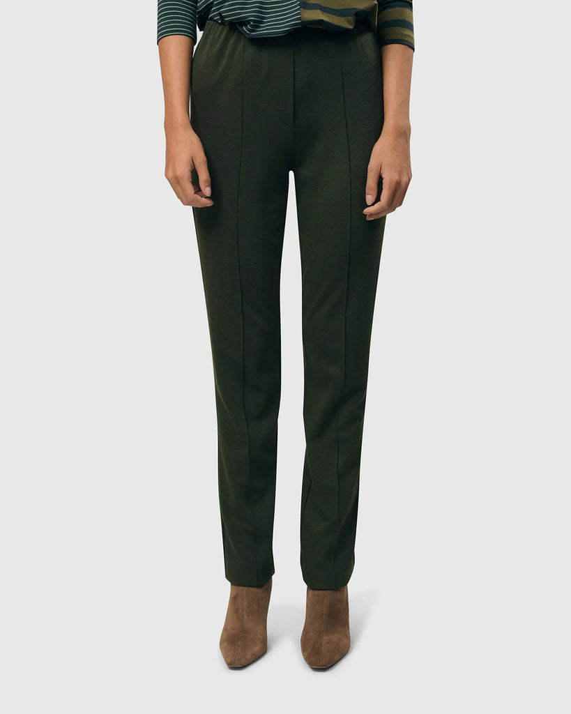 alembika-essential-slim-pants-hose-gr-n image 1