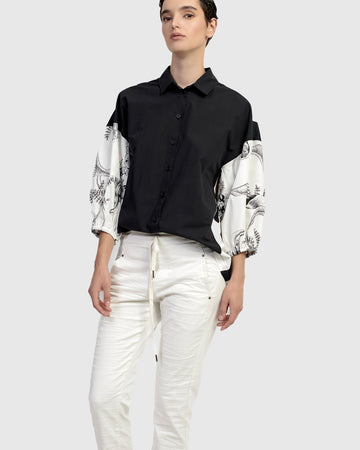 alembika-urban-dakar-bluse-botanica-schwarz-wei image 4