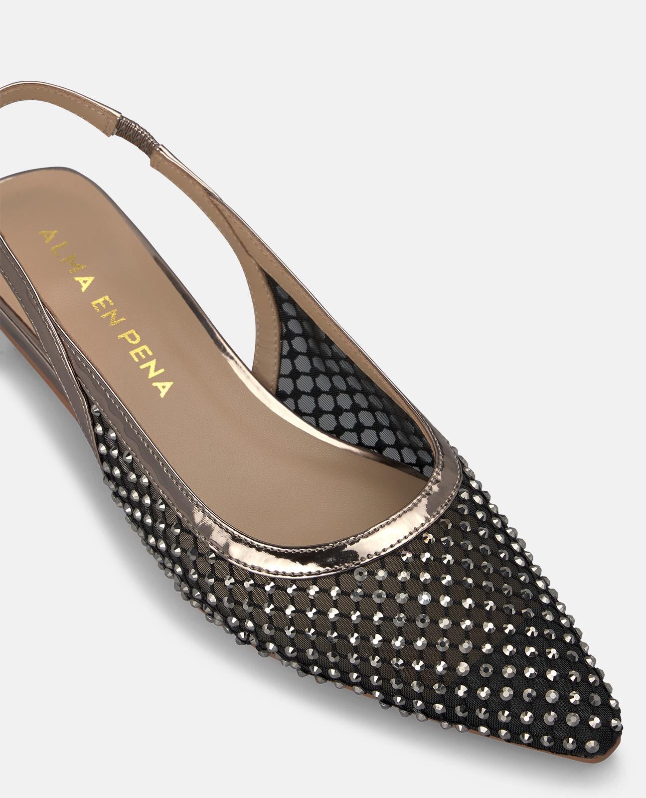 alma-en-pena-mesh-slingbacks-silber-mit-blockabsatz-5-cm image 4