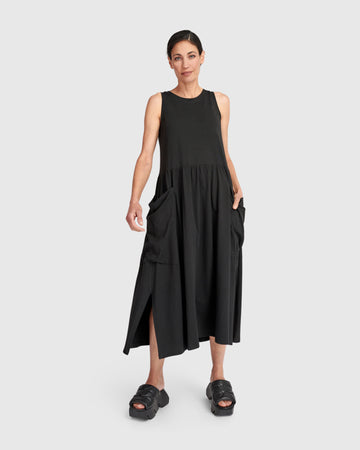 alembika-urban-staple-pocket-tank-kleid-schwarz image 6