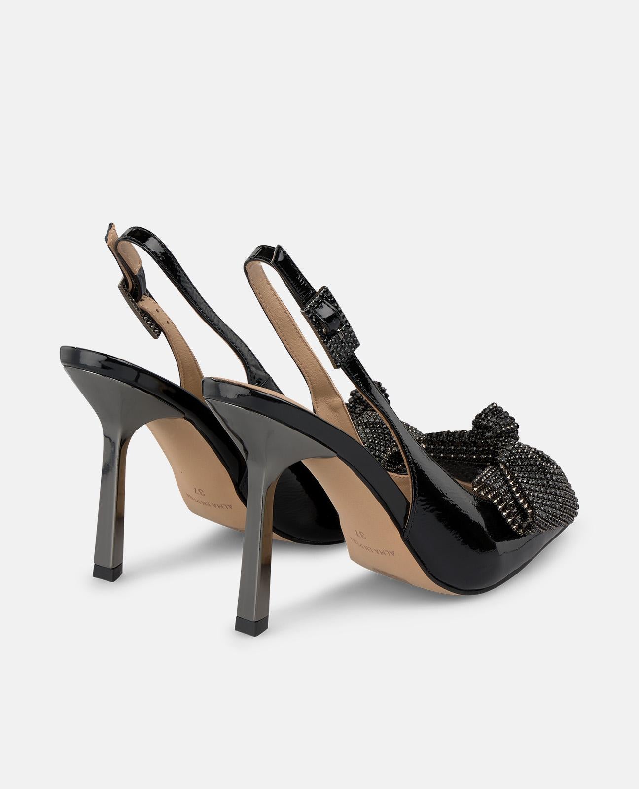 alma-en-pena-schleifen-pumps-mit-strass-schwarz-10-cm-absatz image 3