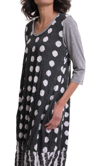 alembika-duet-crinkle-cocoon-kleid-charcoal image 3
