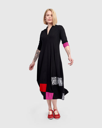 alembika-tekbika-daisy-cocoon-kleid-mix-midi image 7